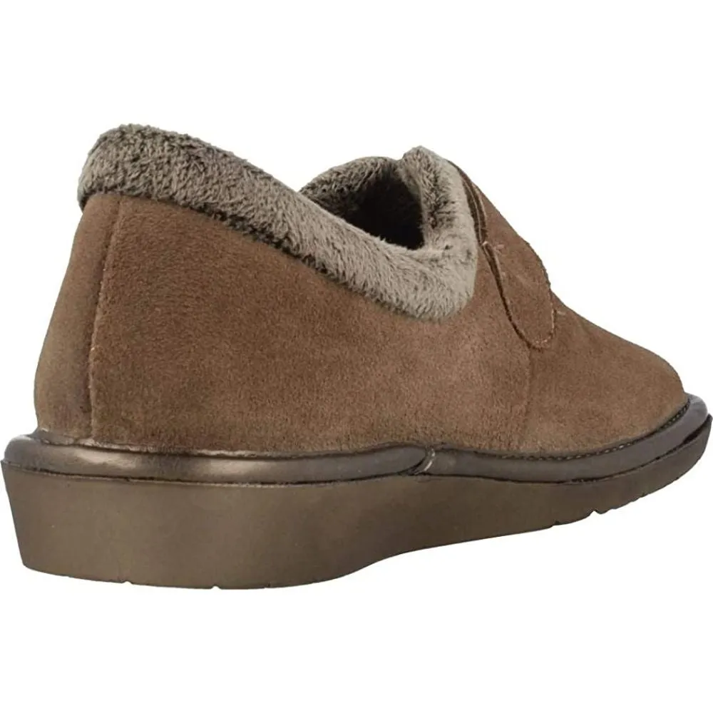 Afelpado Brown 6348-80 Nordikas Comfy Slide Slippers