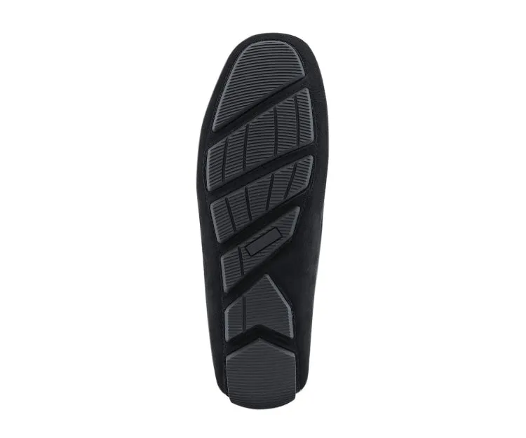 Amali Dyer Luxe Tassel Moccasins Men's Black Vegan
