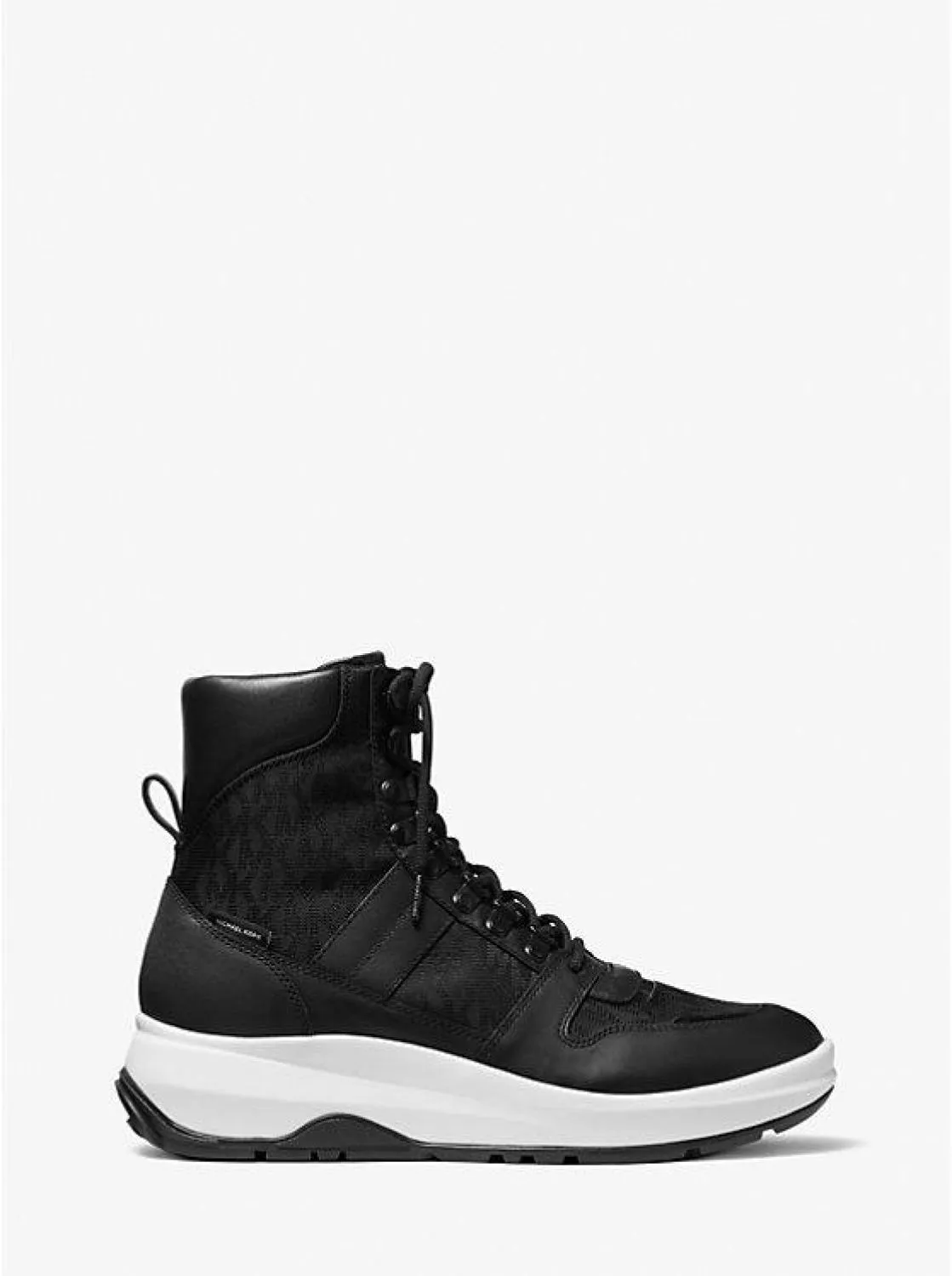 Asher Logo Jacquard and Leather Boot