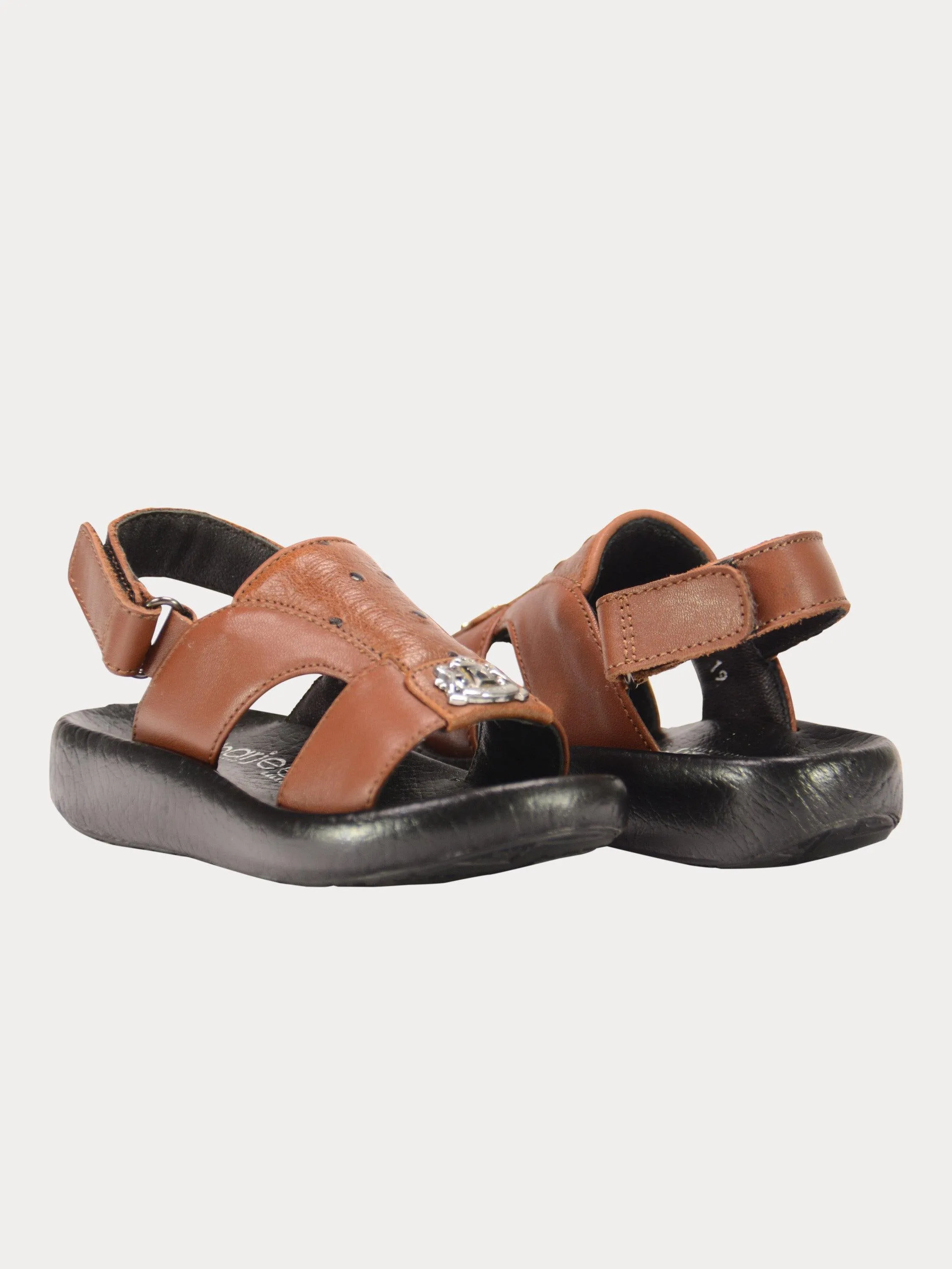 Barjeel Uno 2190600 Croc Effect Slingback Arabic Leather Sandals