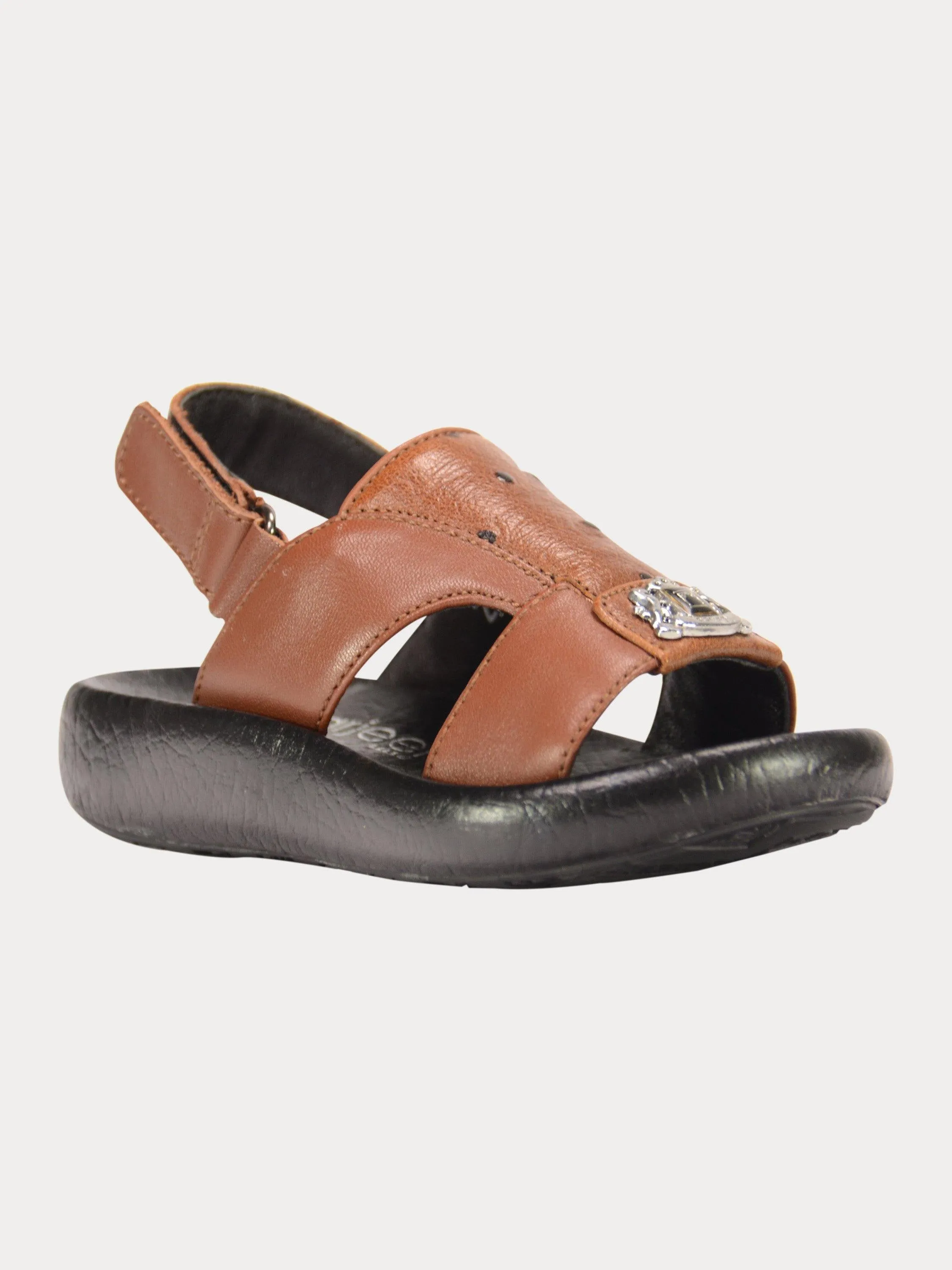 Barjeel Uno 2190600 Croc Effect Slingback Arabic Leather Sandals