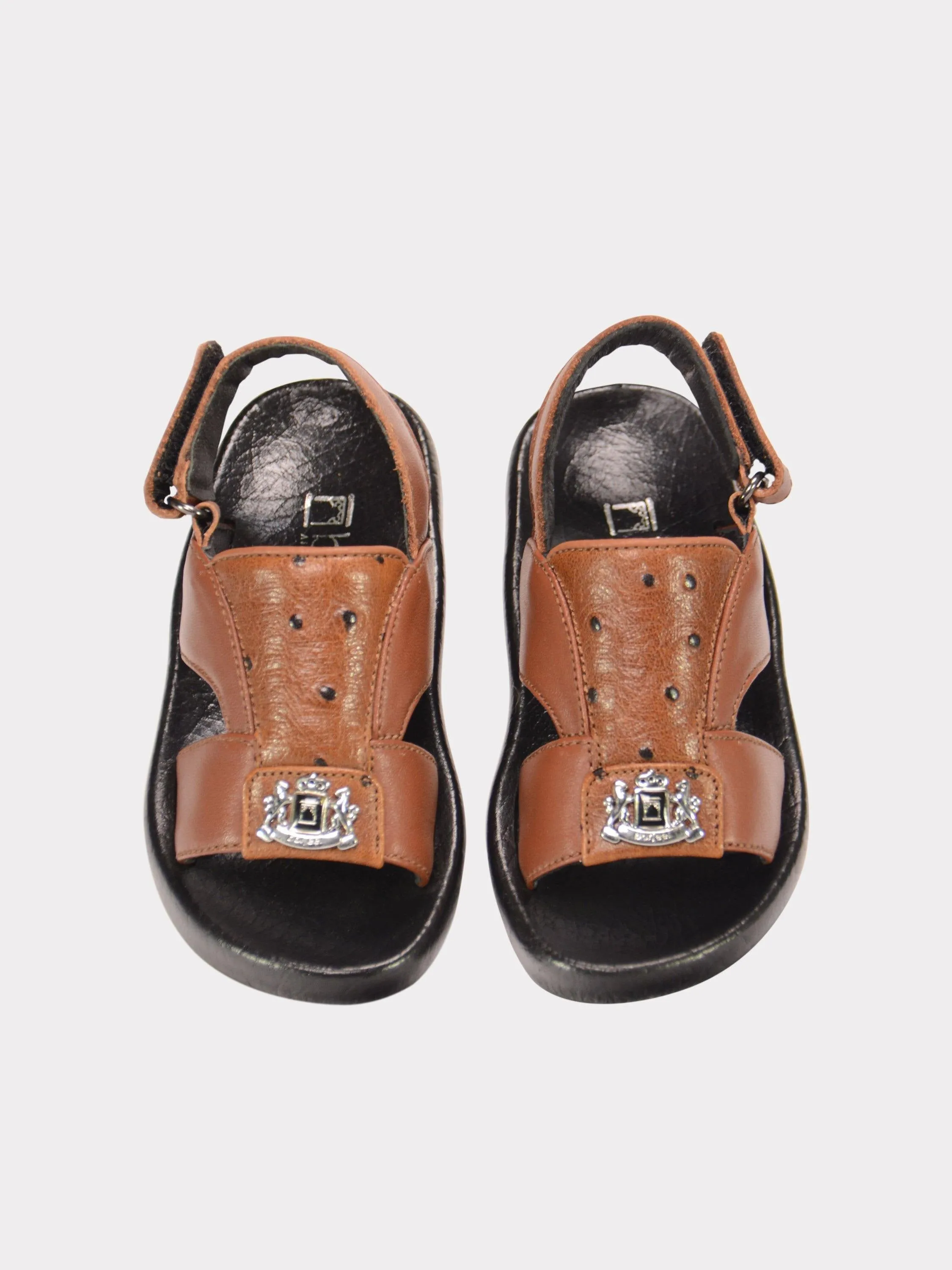 Barjeel Uno 2190600 Croc Effect Slingback Arabic Leather Sandals