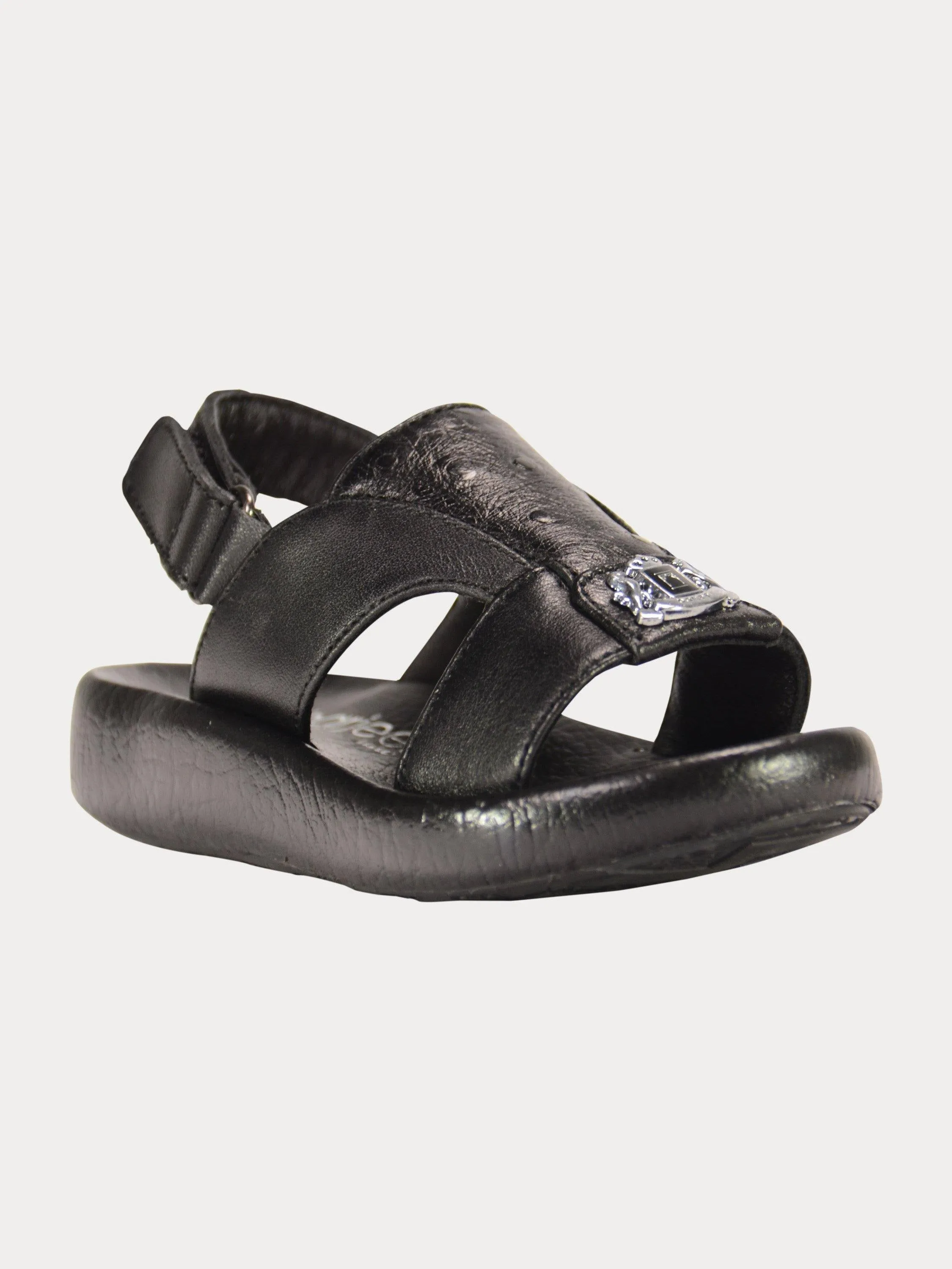 Barjeel Uno 2190600 Croc Effect Slingback Arabic Leather Sandals