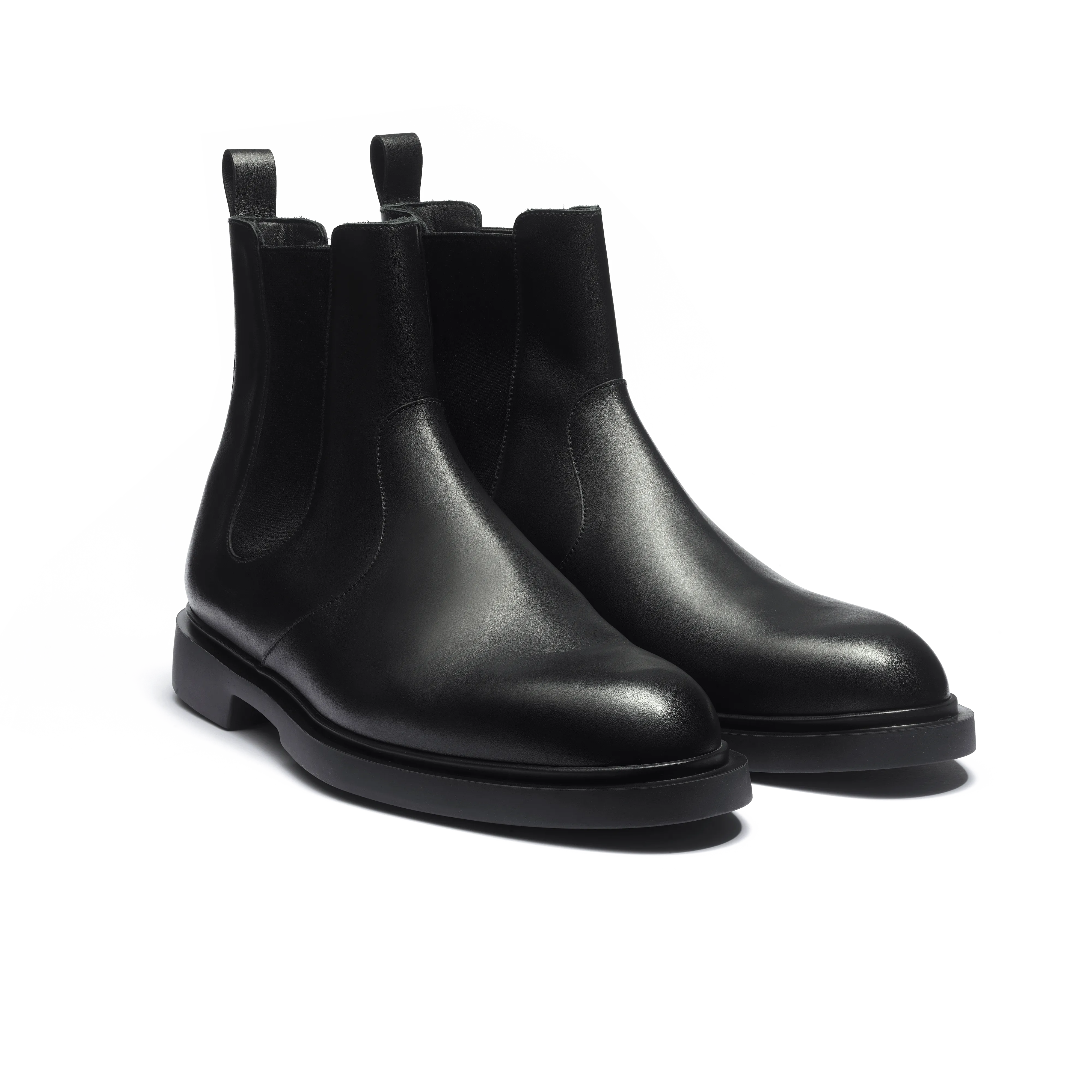Bottine à élastique Walker [homme cuir veau lisse noir]