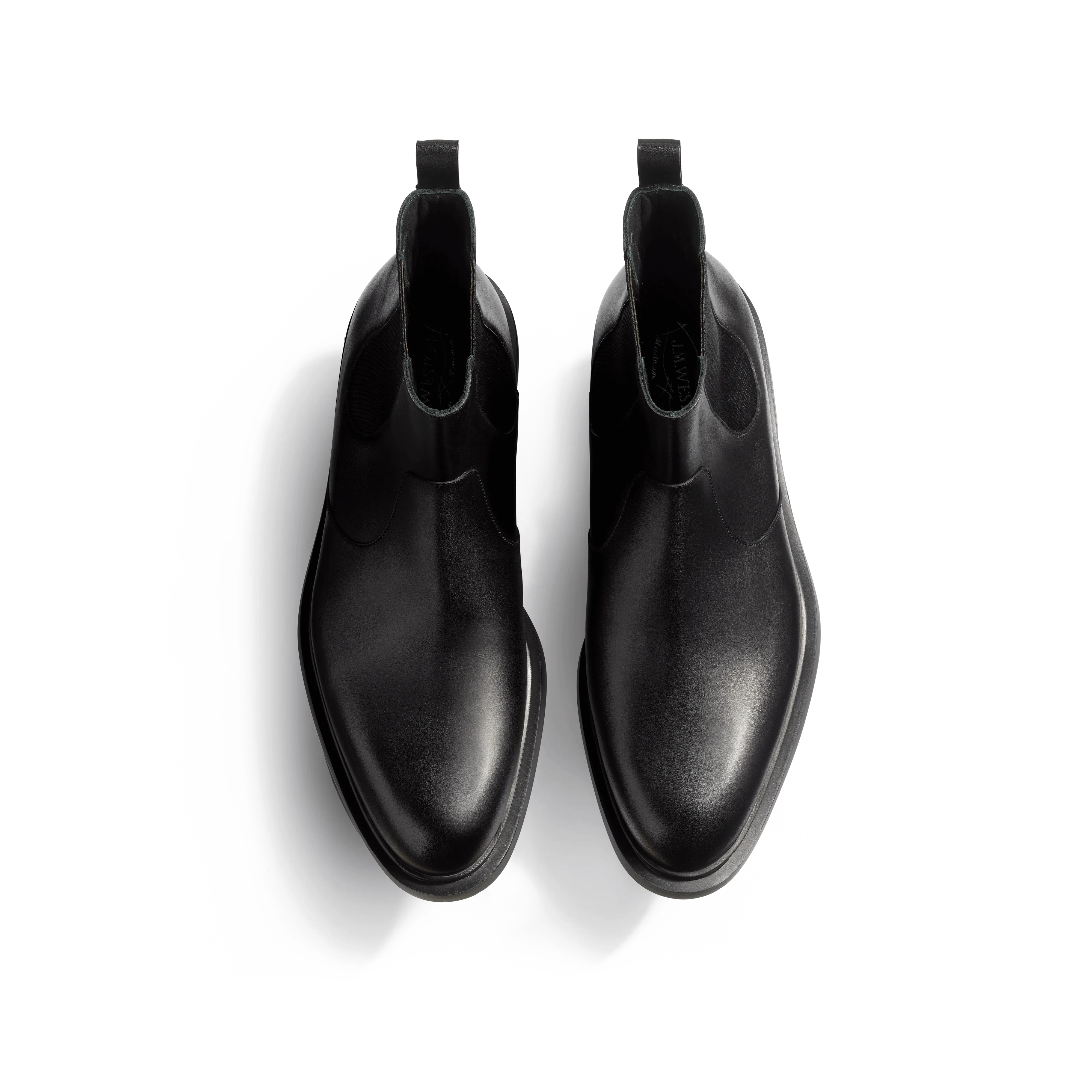 Bottine à élastique Walker [homme cuir veau lisse noir]