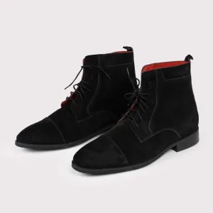 Brunello Suede Boots - Black