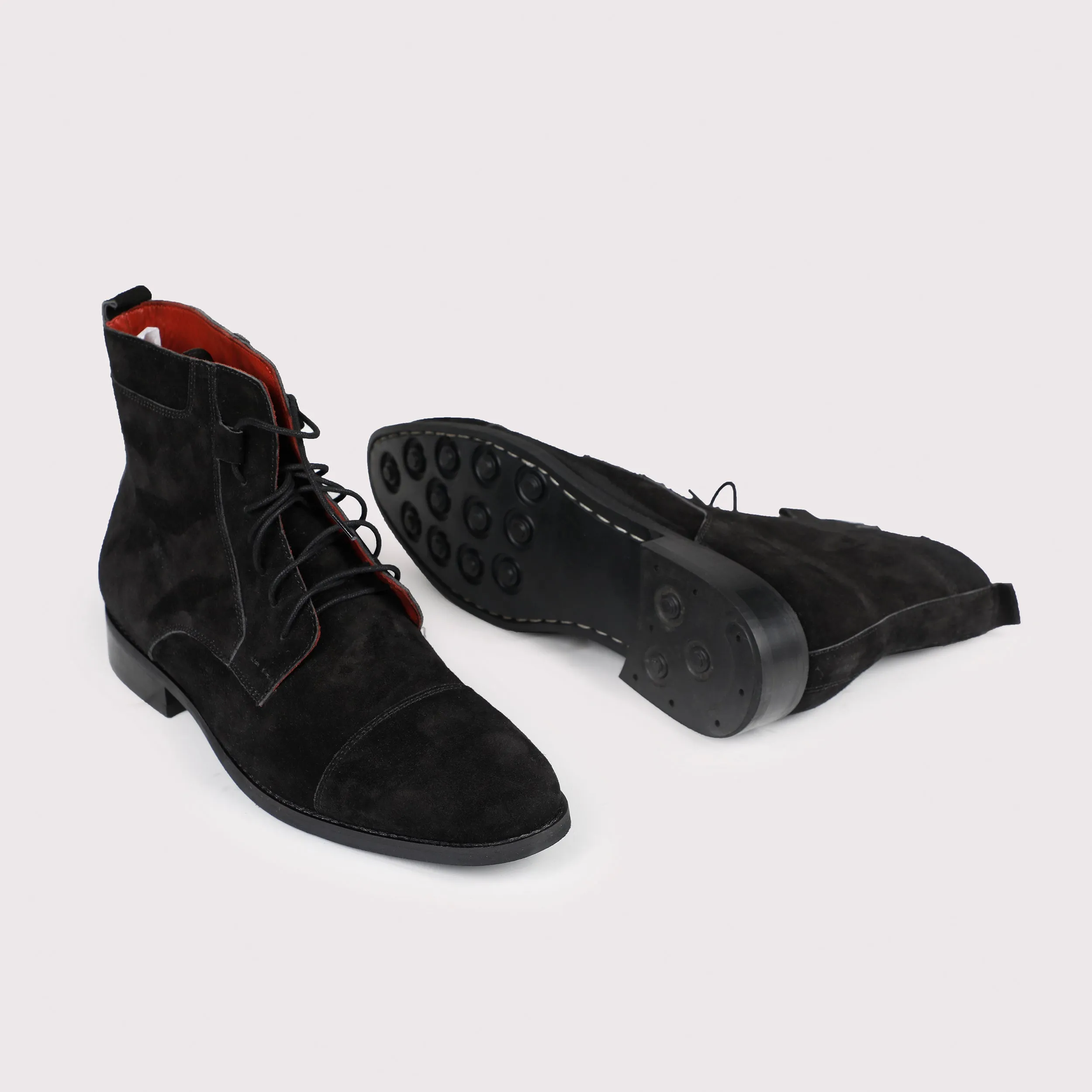 Brunello Suede Boots - Black