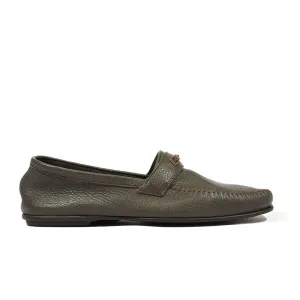 Cesare Paciotti Luxury Italian Men's Cervo Gray Taupe Moccasins (CPM5363)