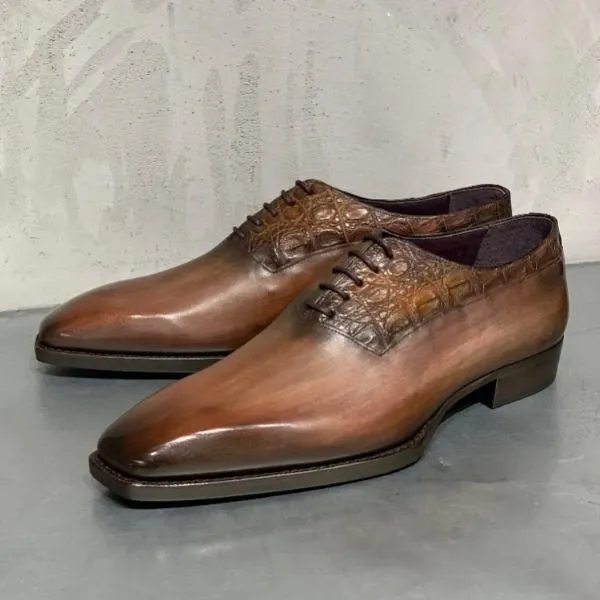 CR07 BALMORAL PLASTRON CROCODILE