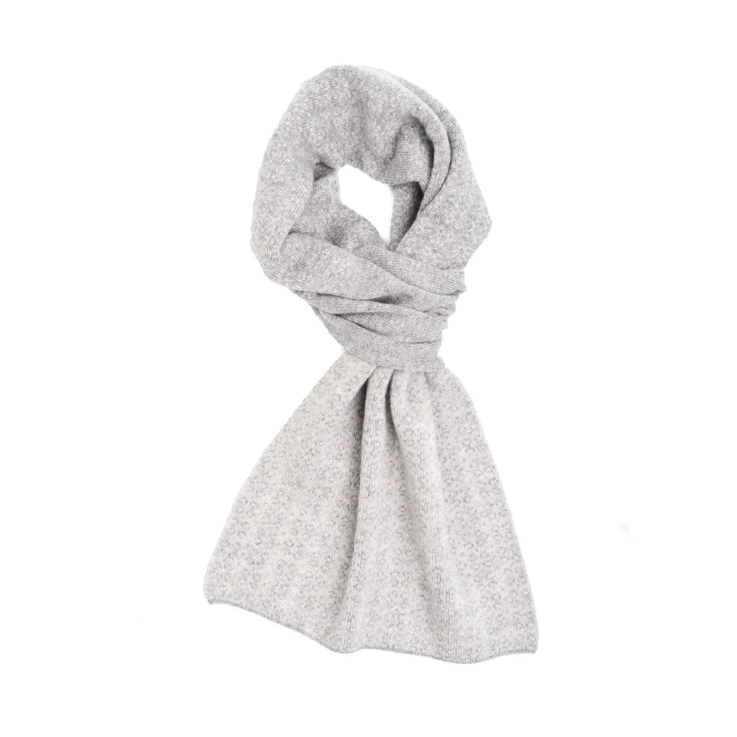 DARK GREY NECK WARMER WITH MICRO PATTERN