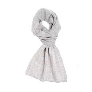 DARK GREY NECK WARMER WITH MICRO PATTERN
