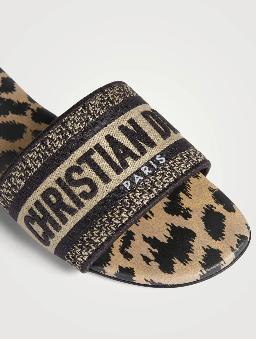 DIOR Dway Slide In Leopard Print