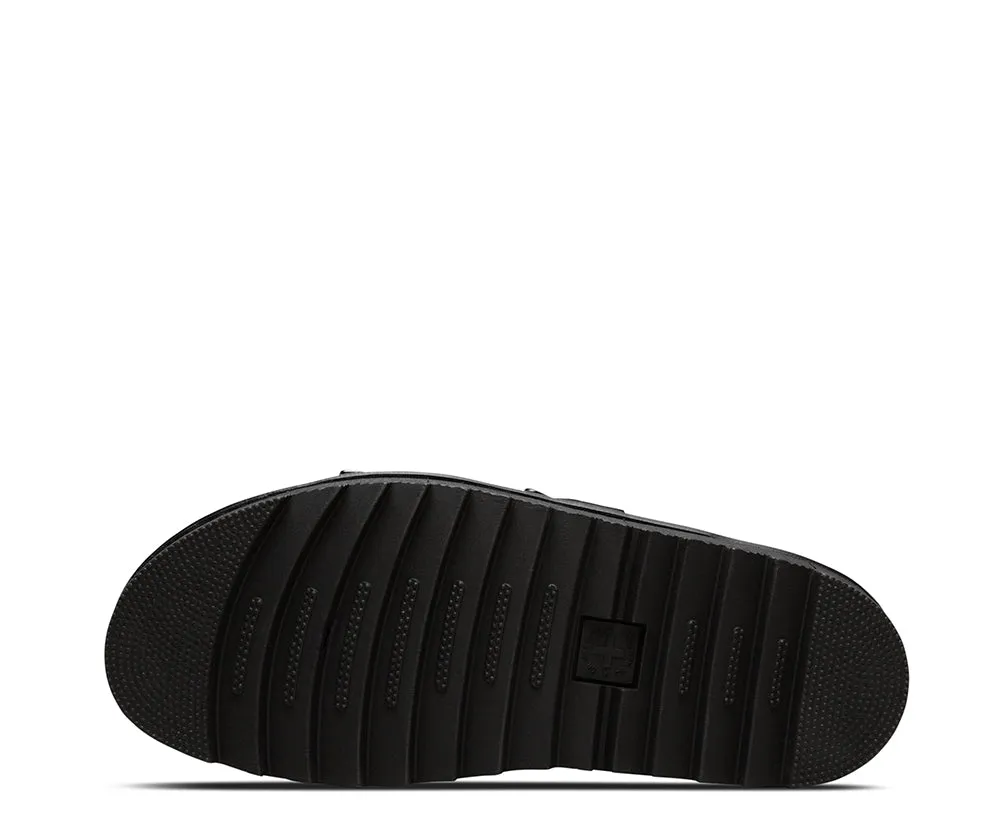 Dr Martens Myles Slide Black Brando Leather Sandals 23523001