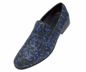 Erin Royal Paisley Glitter Tux Slippers Men's