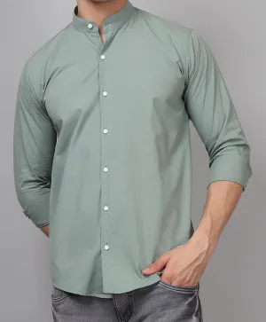 Fashionable Ocean Green Men's Shirt