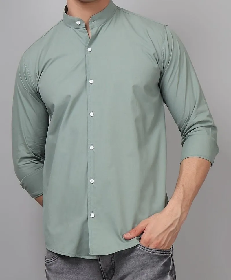 Fashionable Ocean Green Men's Shirt