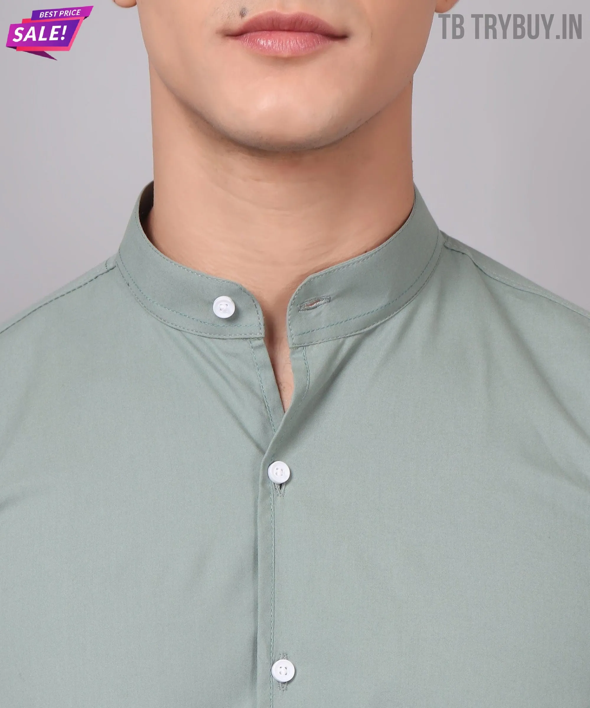 Fashionable Ocean Green Men's Shirt