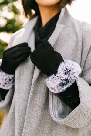 Fur Cuff Tech Savvy Gloves