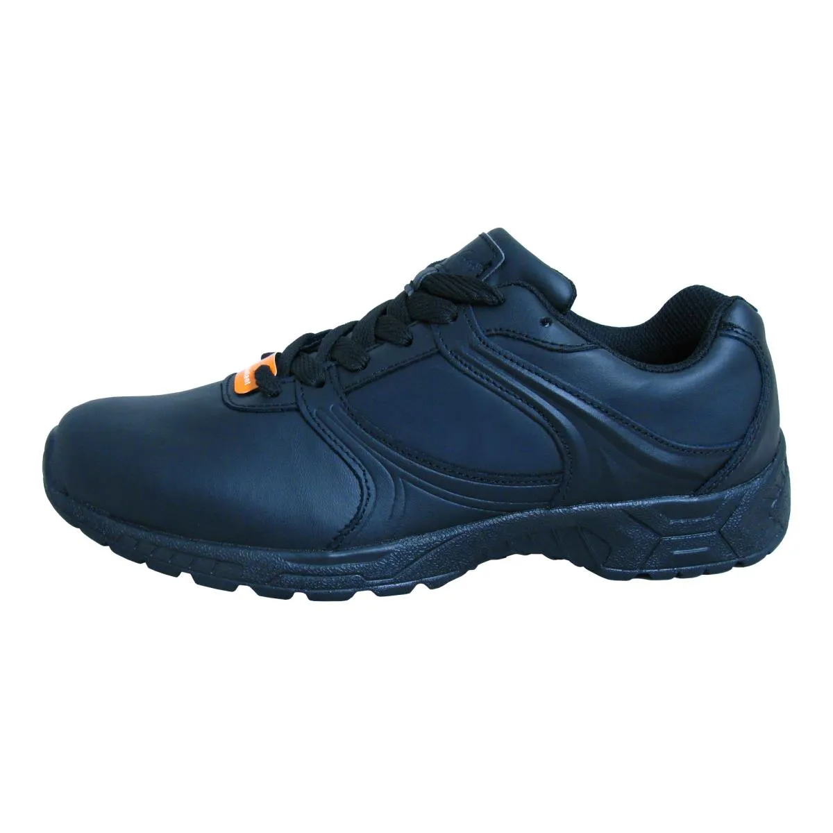 Genuine Grip Footwear- 130 Black Women's Athletic Plain Toe Shoe
