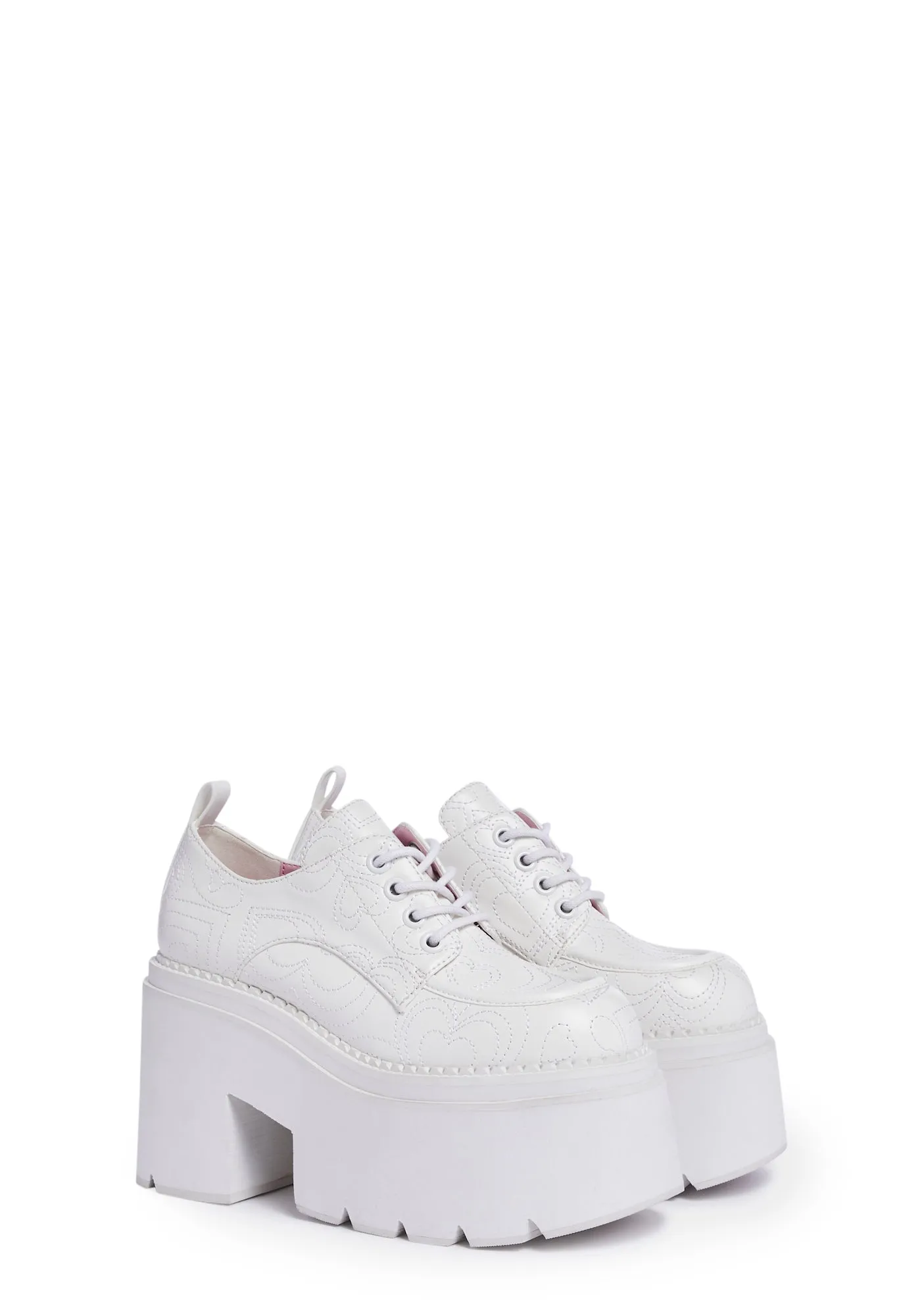 Glamour Circle Platform Oxfords