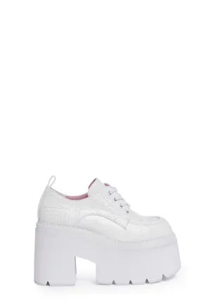 Glamour Circle Platform Oxfords