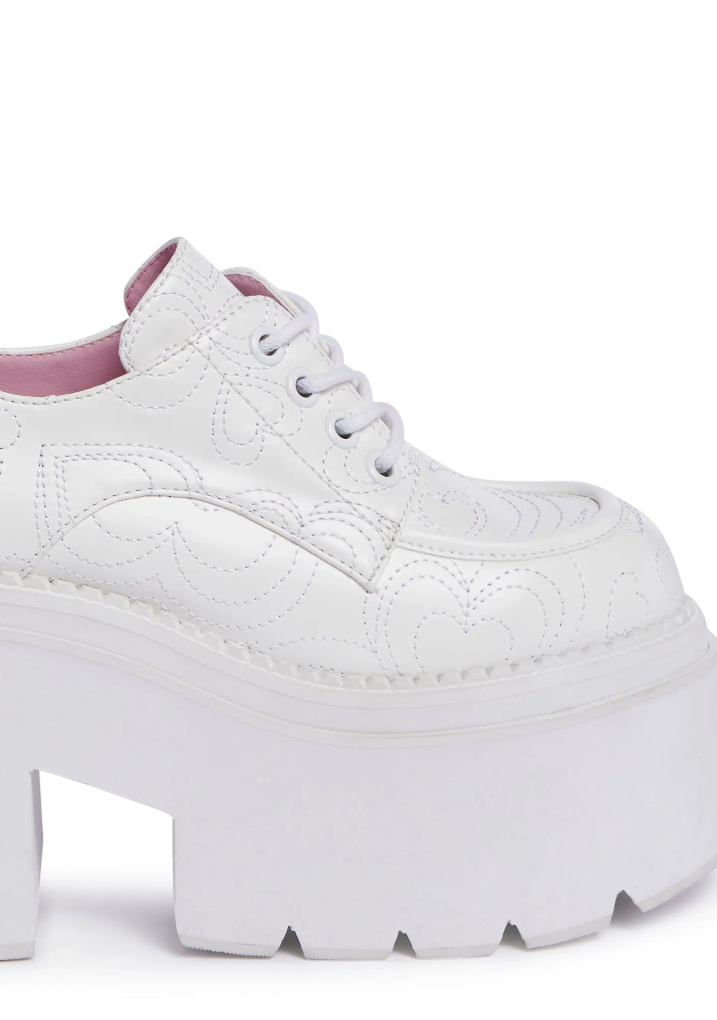Glamour Circle Platform Oxfords