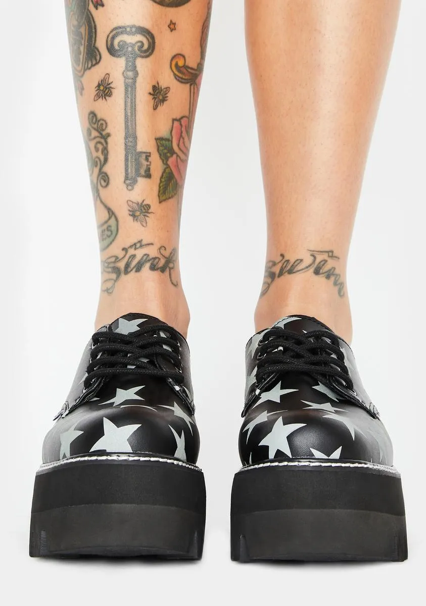 Glow In The Dark Star Dino Lug Platforms