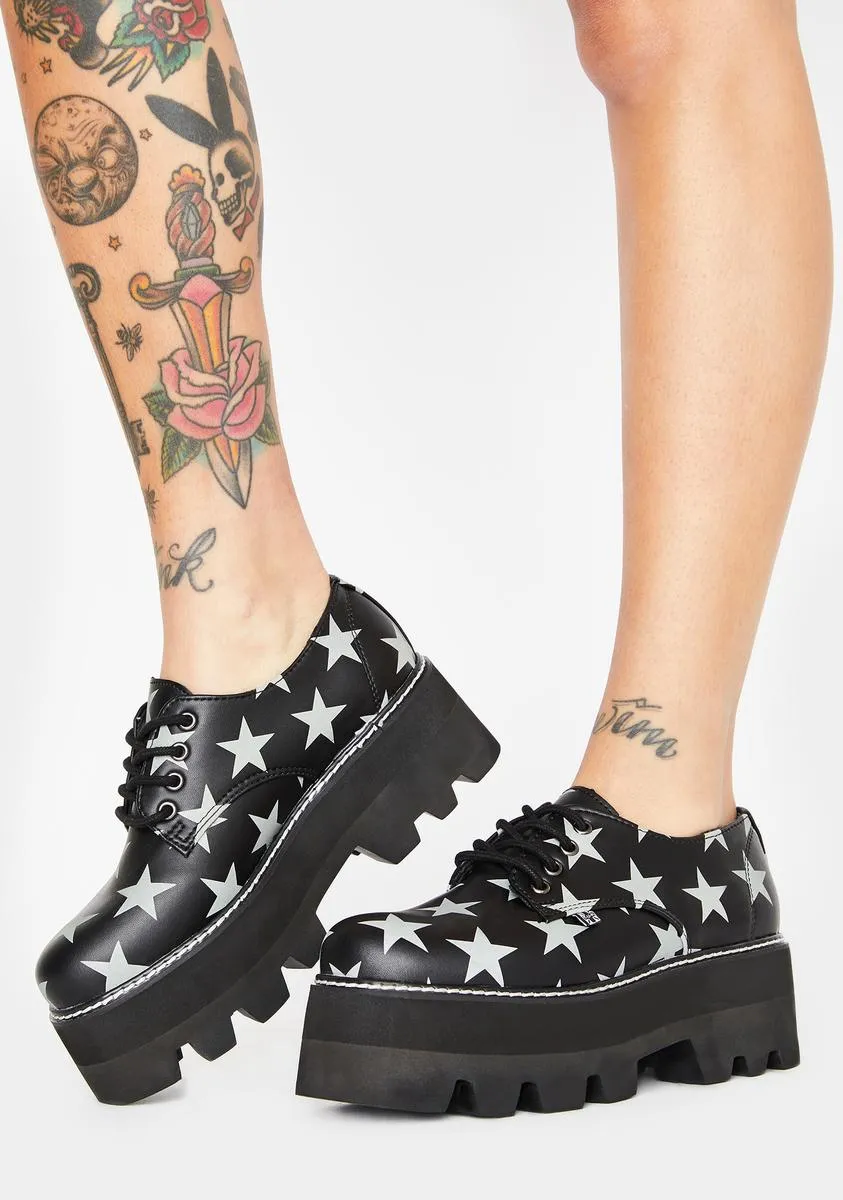 Glow In The Dark Star Dino Lug Platforms