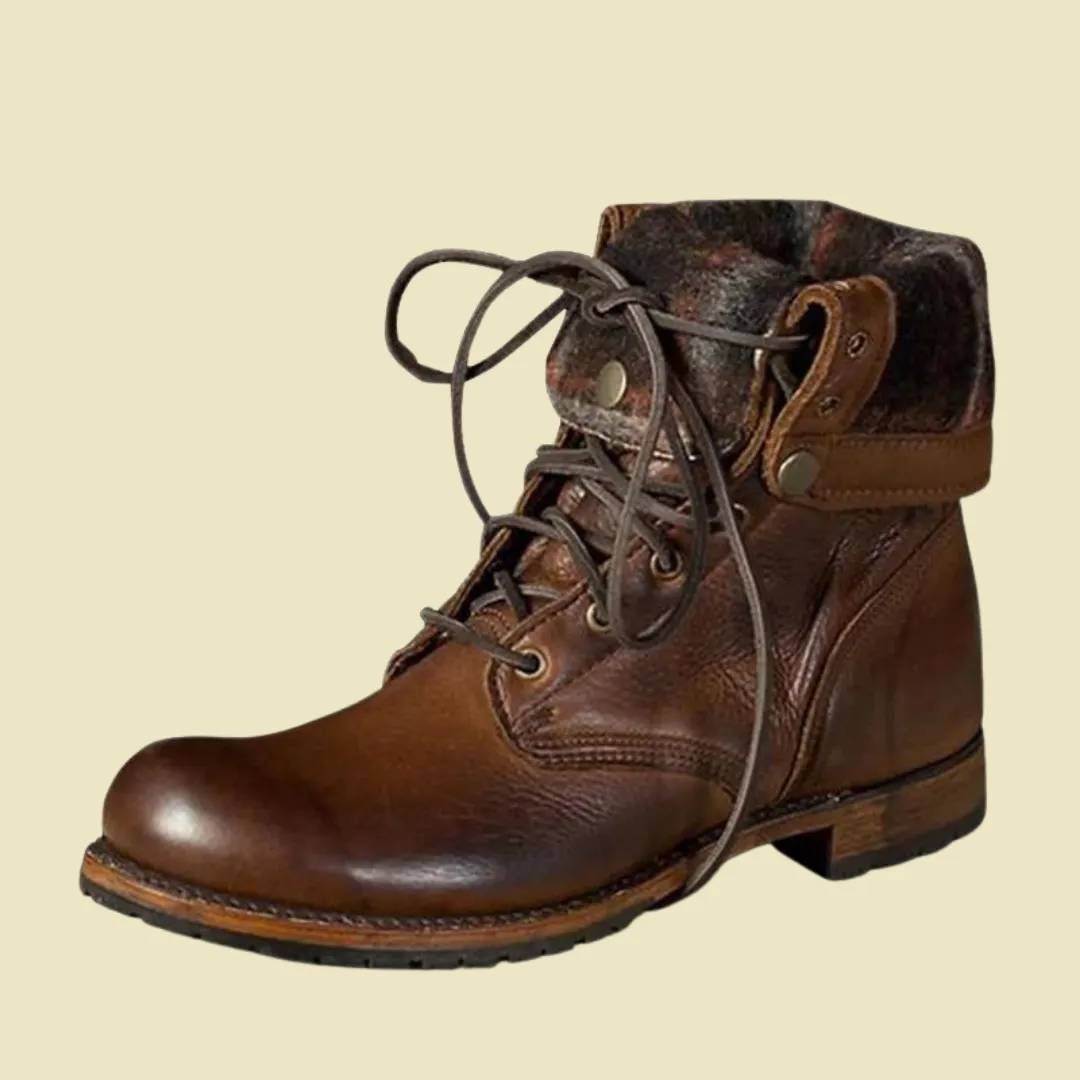 Harding Cowboy Brown Leather Boot