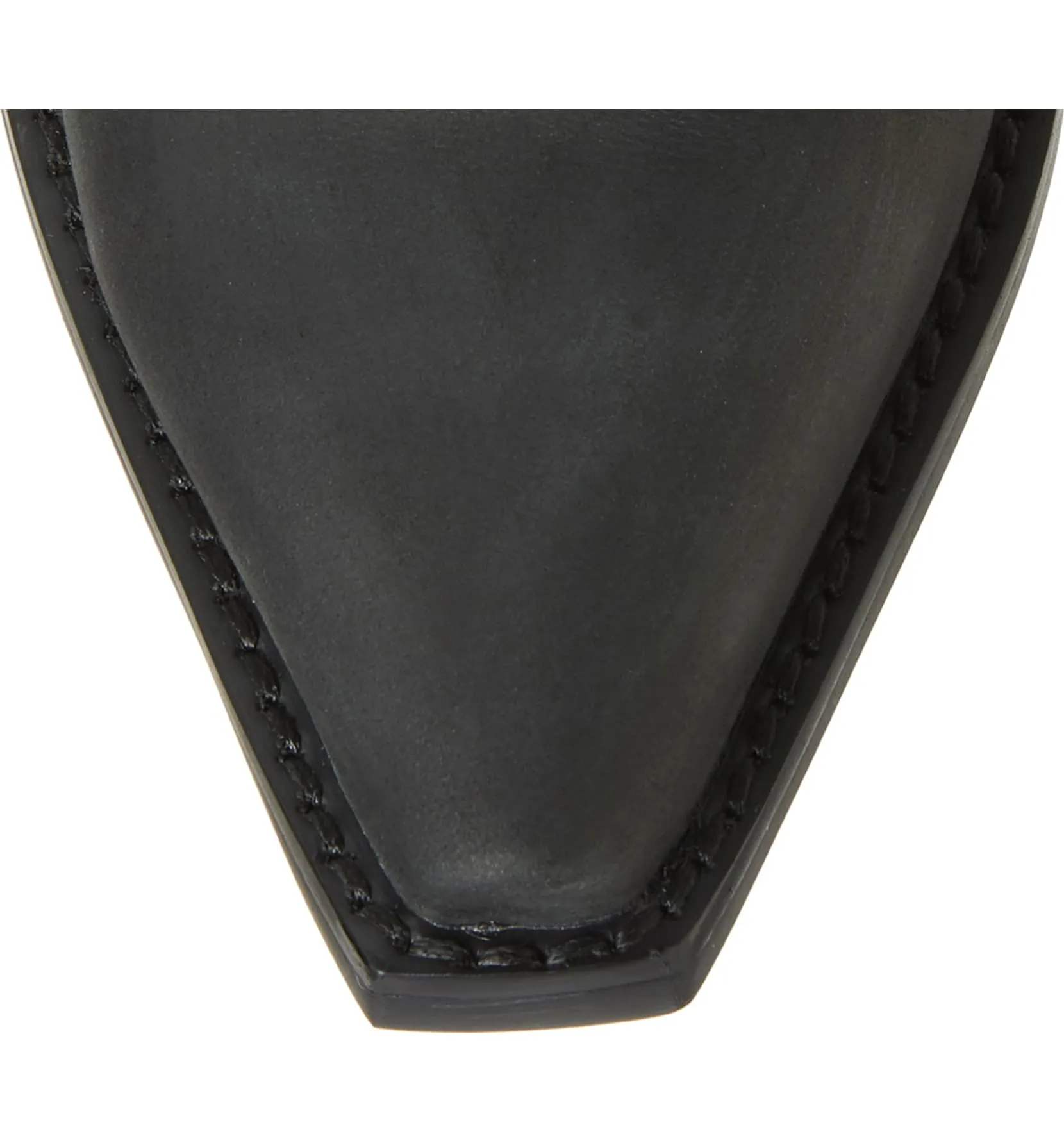 Jeffrey Campbell Dagget Black Washed Ornate Stitched Western Boots (8.5, Black)