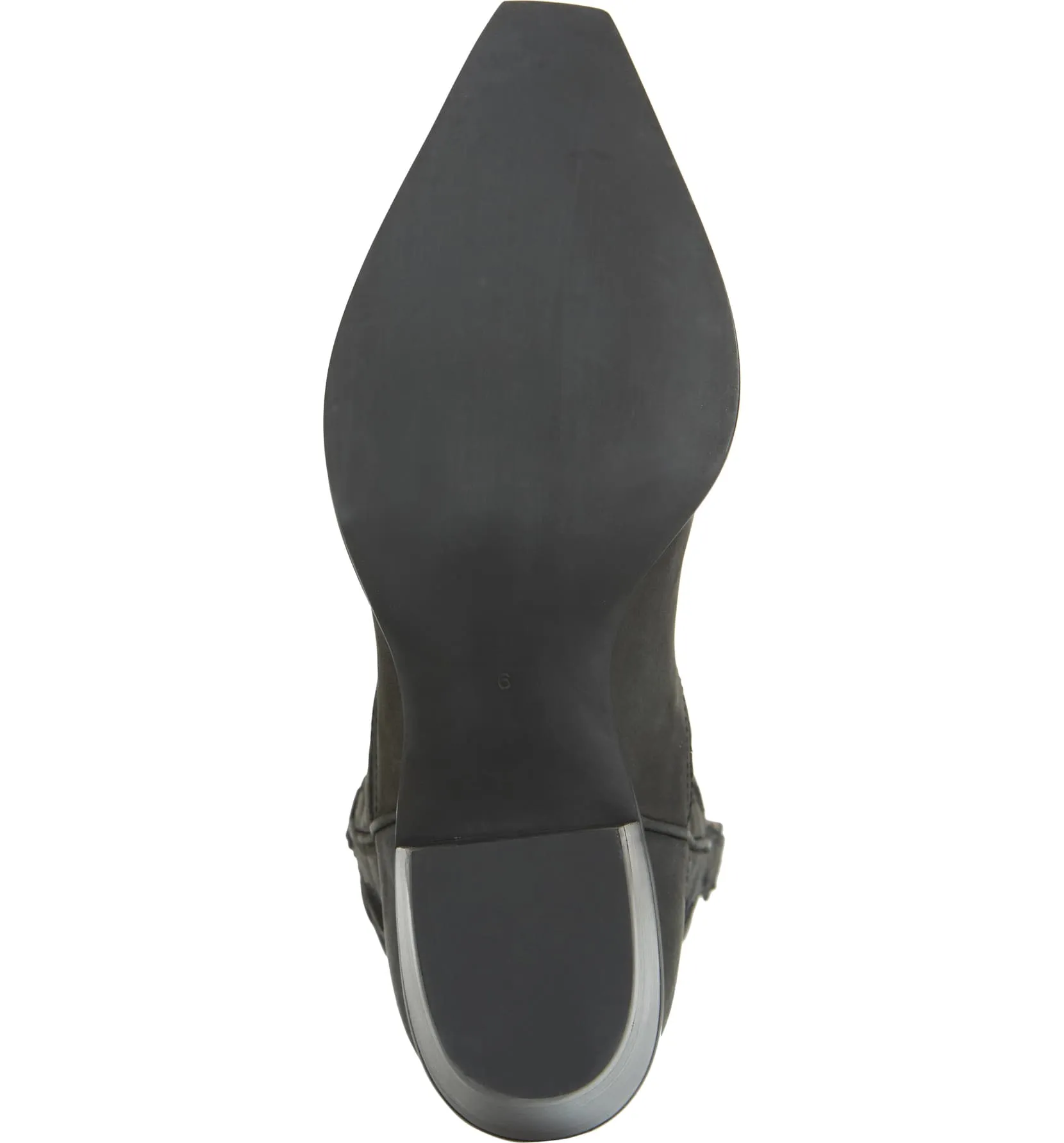 Jeffrey Campbell Dagget Black Washed Ornate Stitched Western Boots (8.5, Black)
