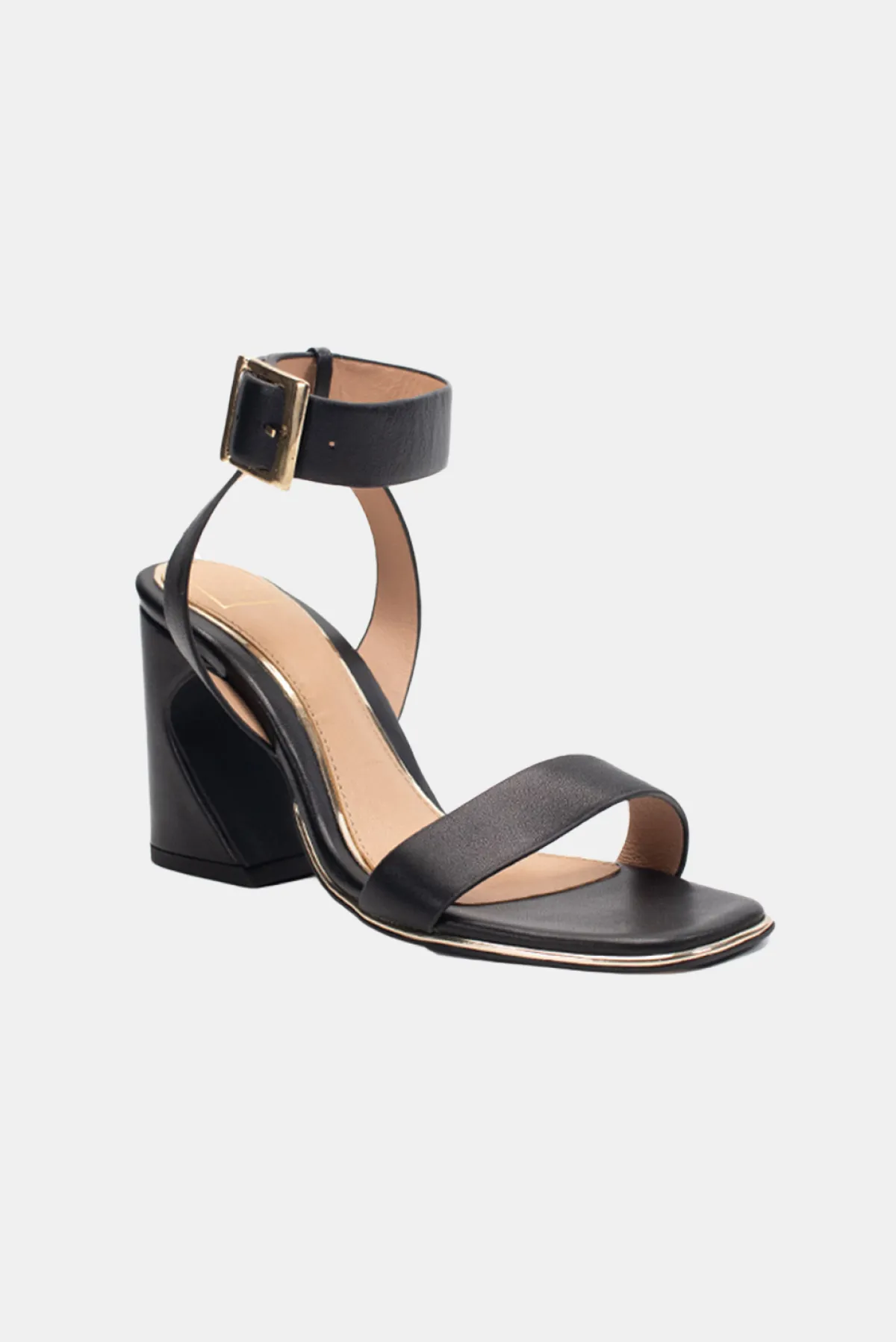 Kitkat Block Heels - Black