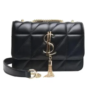 Lingge Simple Oblique Straddle Bag Fashionable And Advanced Fashionable And Fashionable