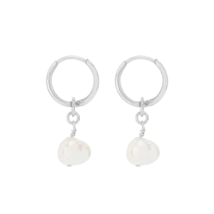 Lucia Mini Hoop Earrings - Silver