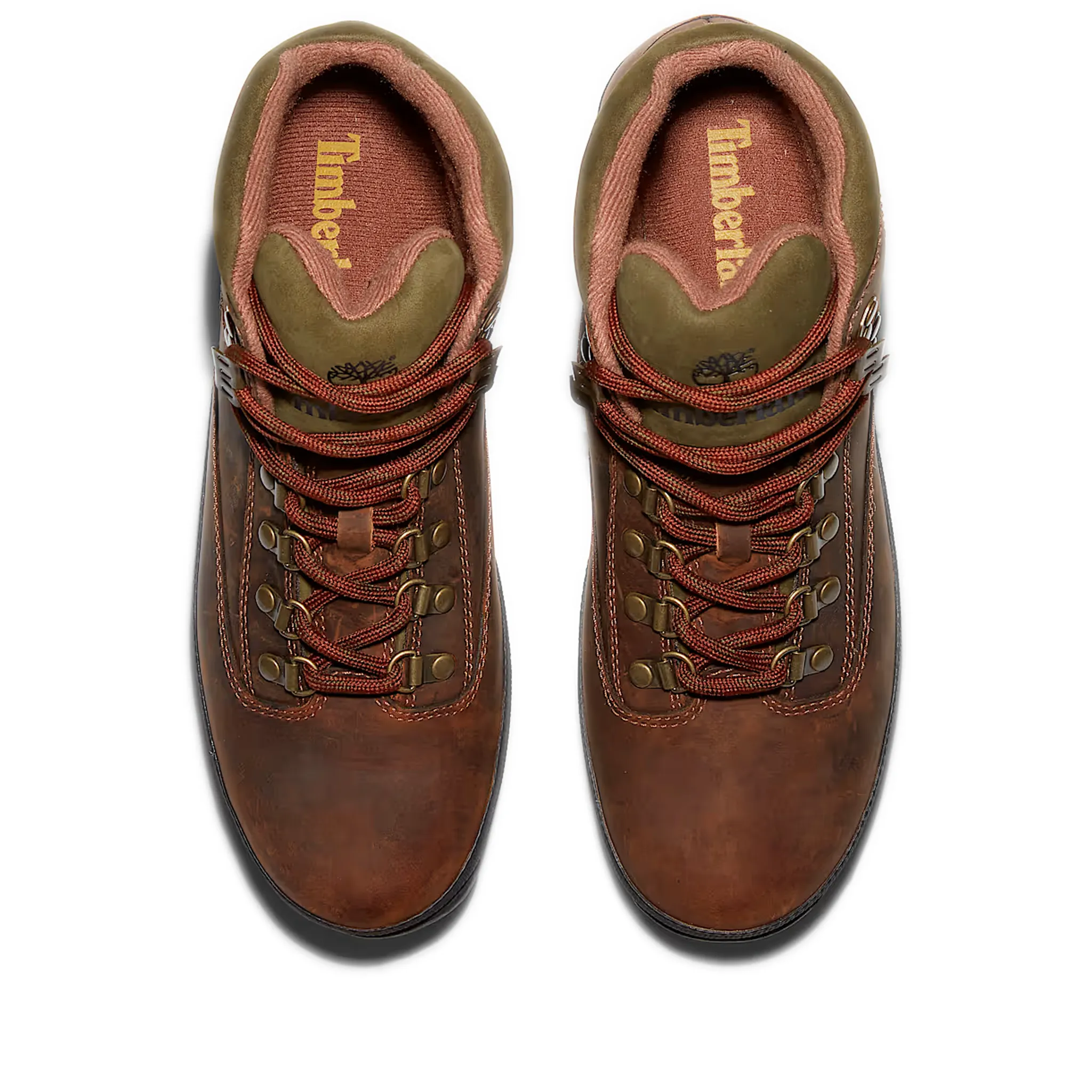 Men's Timberland Euro Hiker Mid Boot - Leather Brown