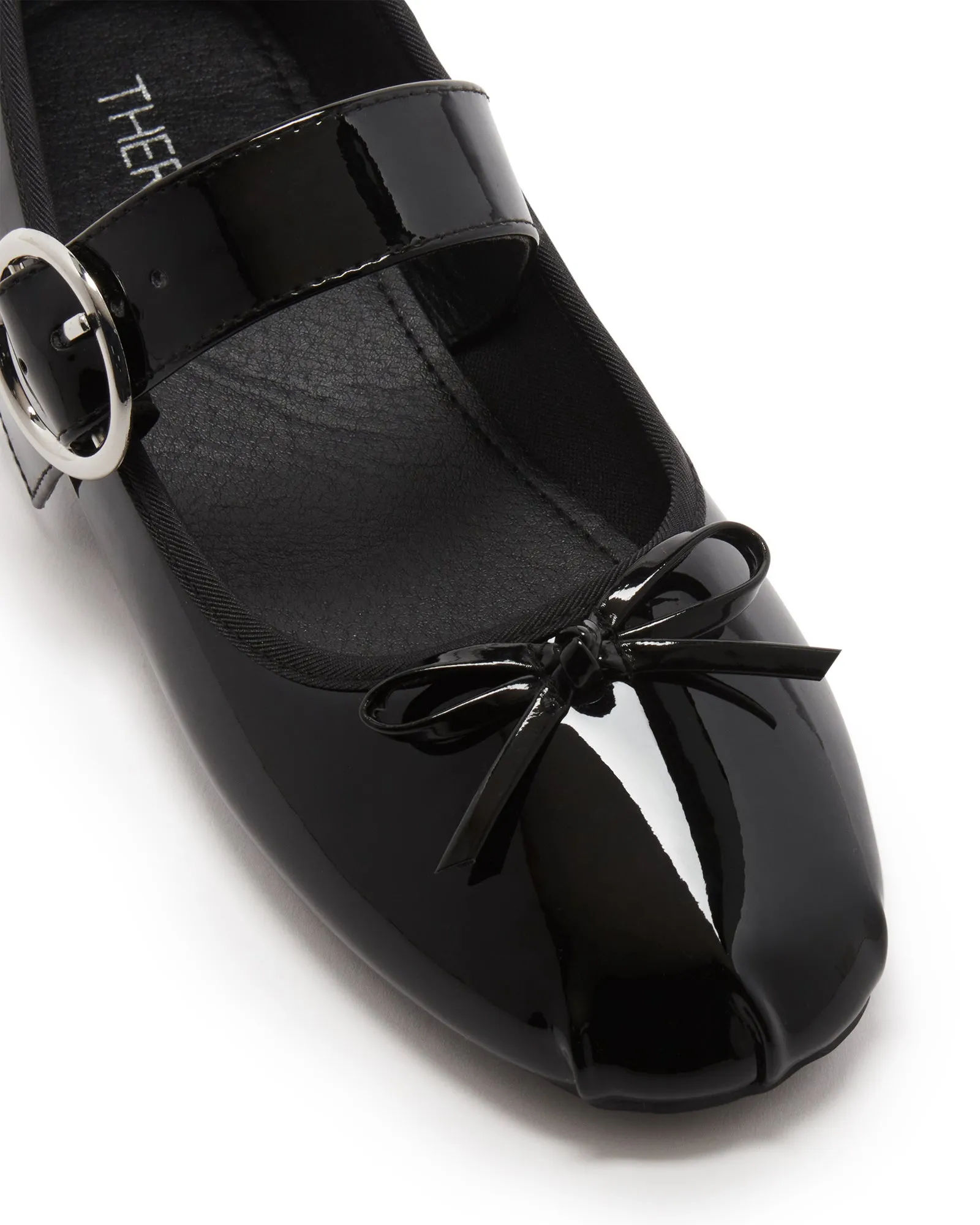 Mesmerize Ballet Flat Black Patent