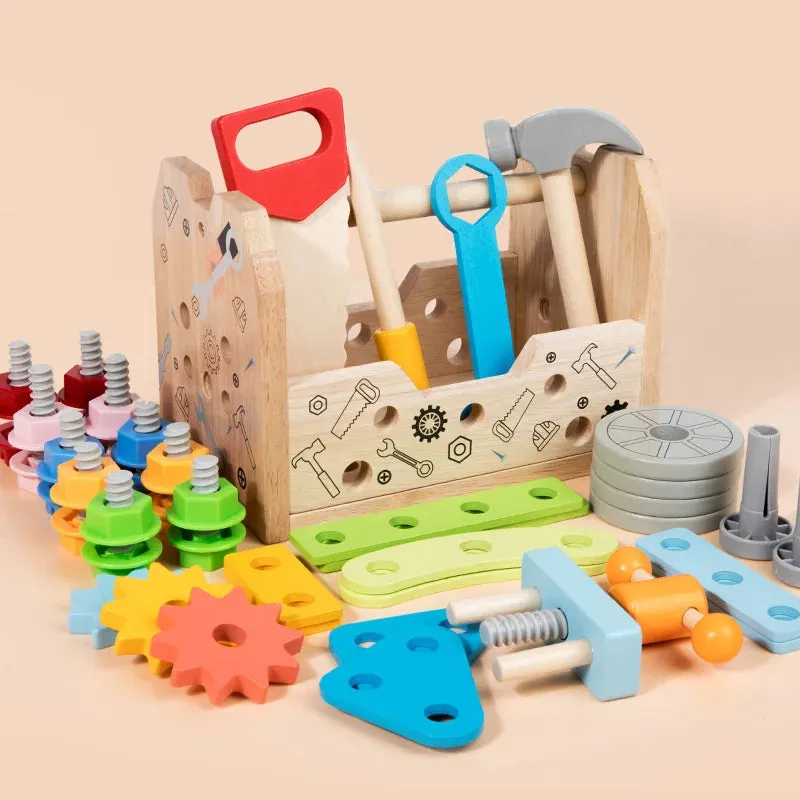 Montessori 3-in-1 Tool Table Toy