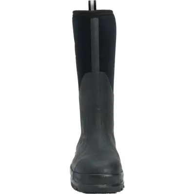 Muck Boot Mens Chore Classic Tall Steel Toe Boots - Black