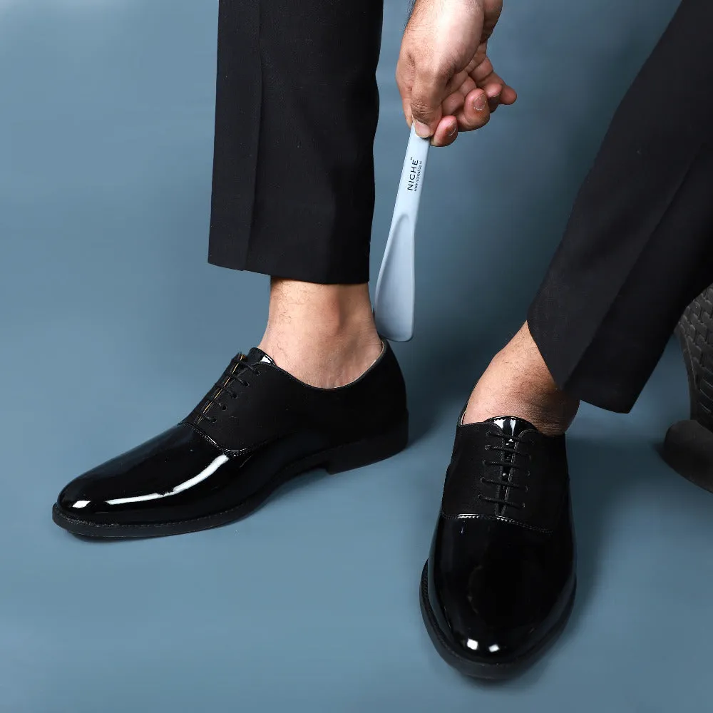 NICHE Black Patent Oxford