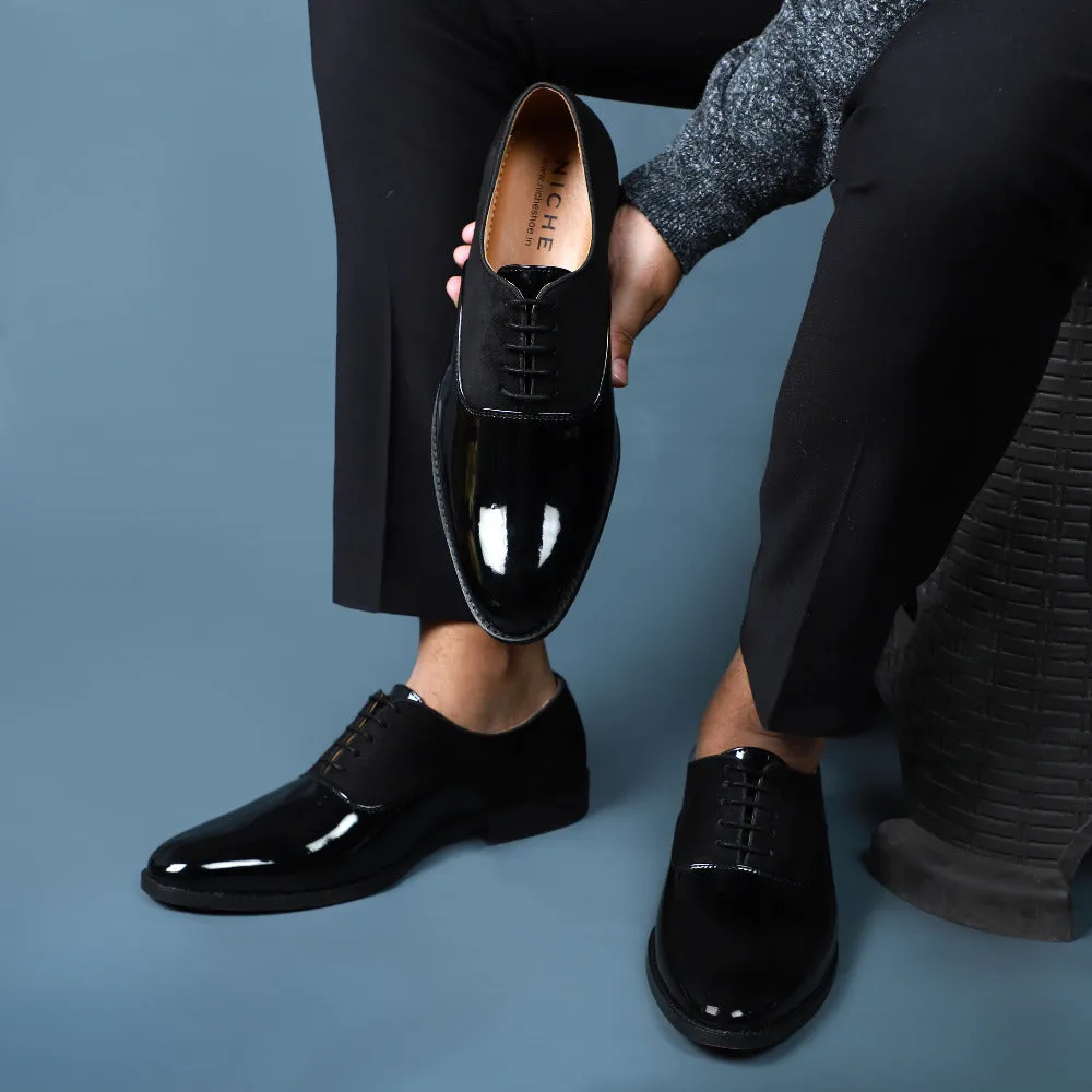 NICHE Black Patent Oxford