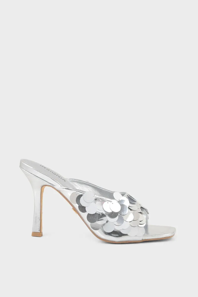 Party Wear Slip On I29303-Silver
