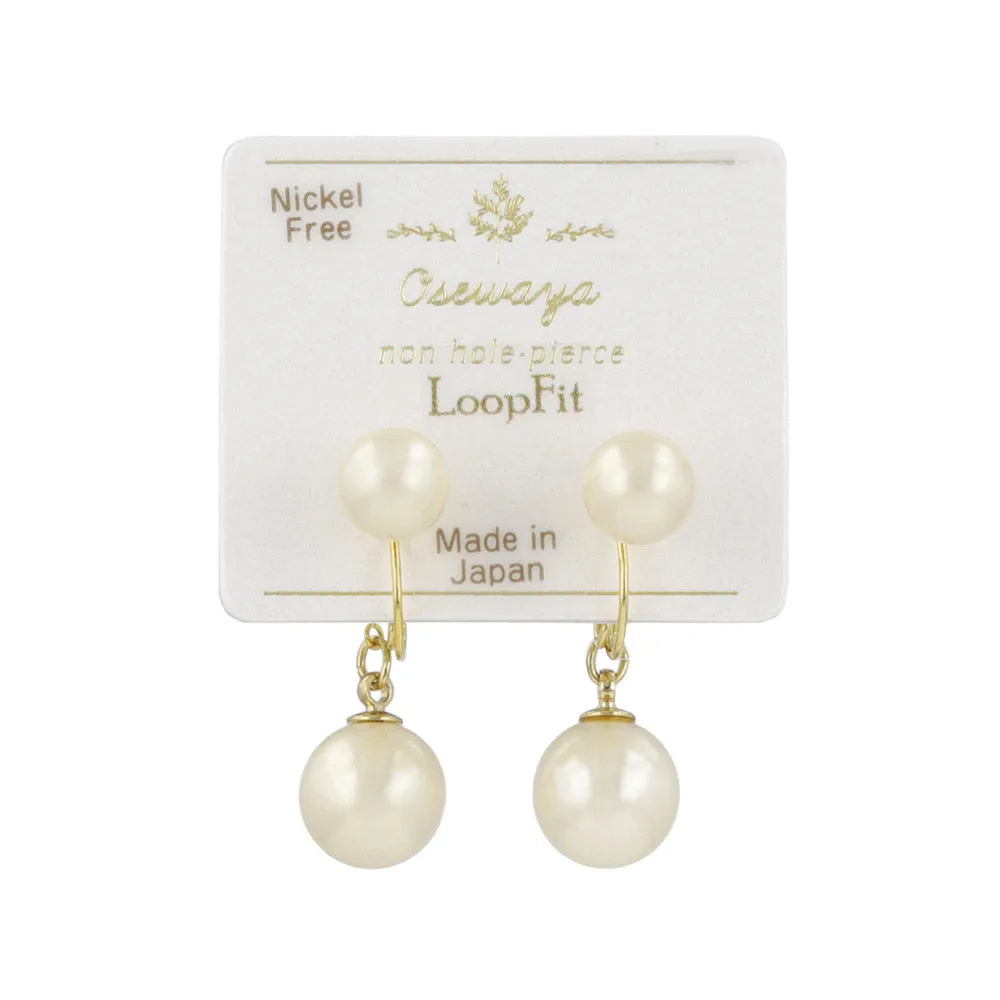 Pearl Front Back Clip Ons