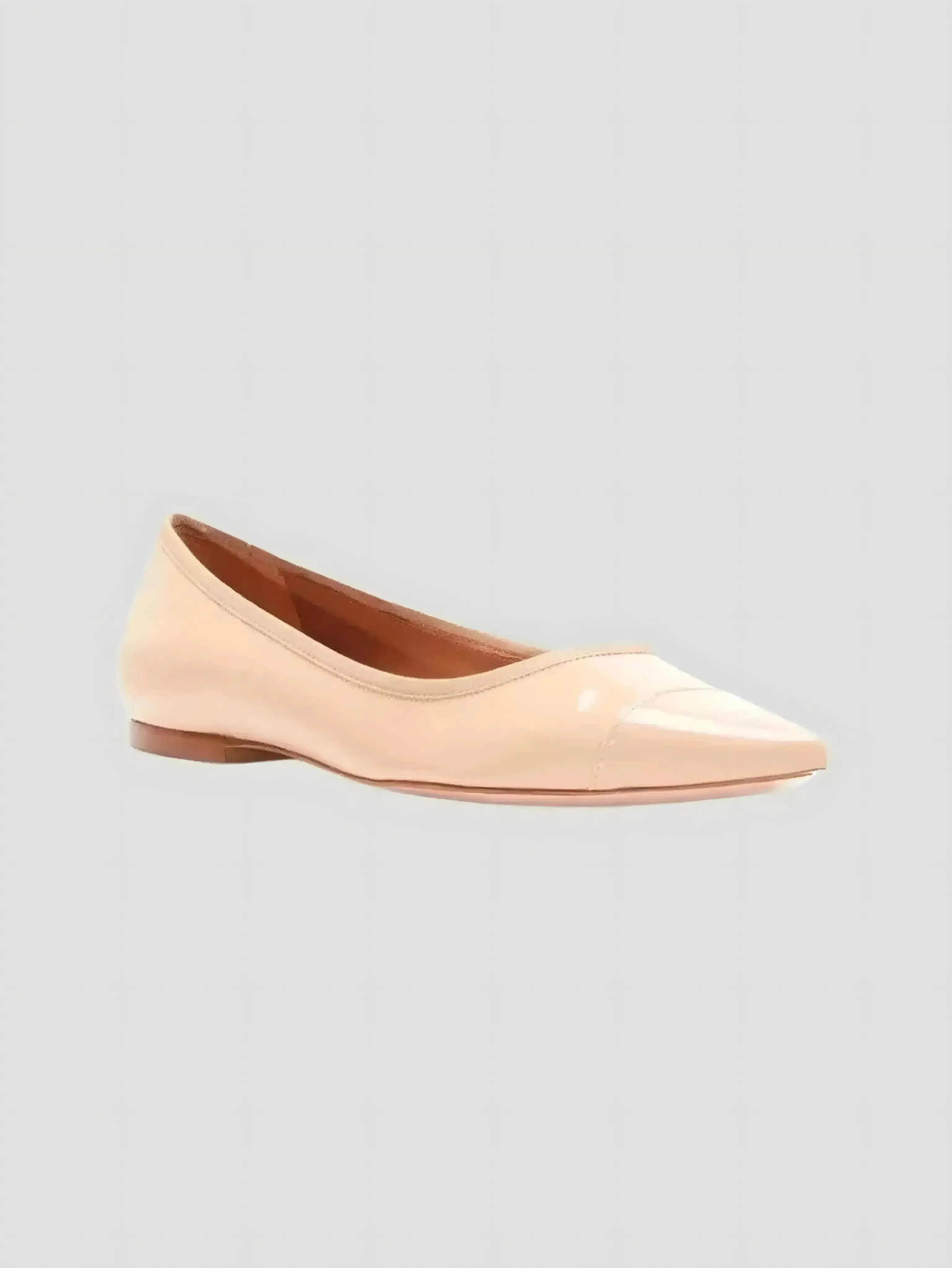REBECCA ALLEN Nude Skim Ballet Flats