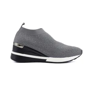 Rimini Grey Strass Sneakers