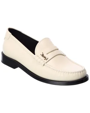 Saint Laurent Le Monogram Leather Loafer