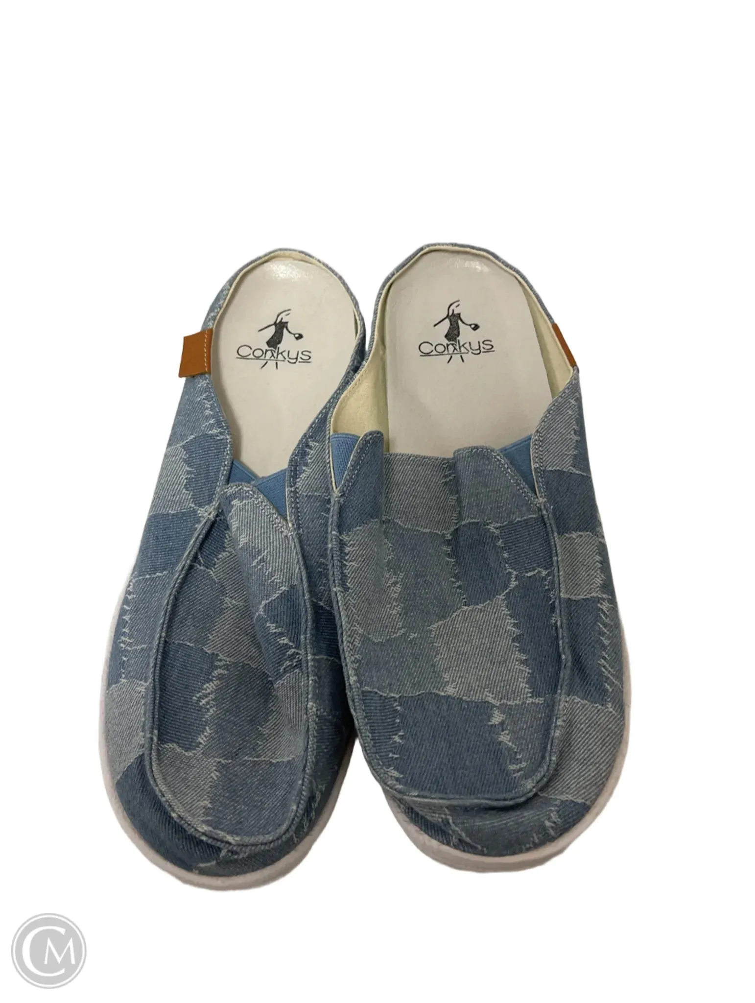 Shoes Flats By Corkys In Blue Denim, Size: 9