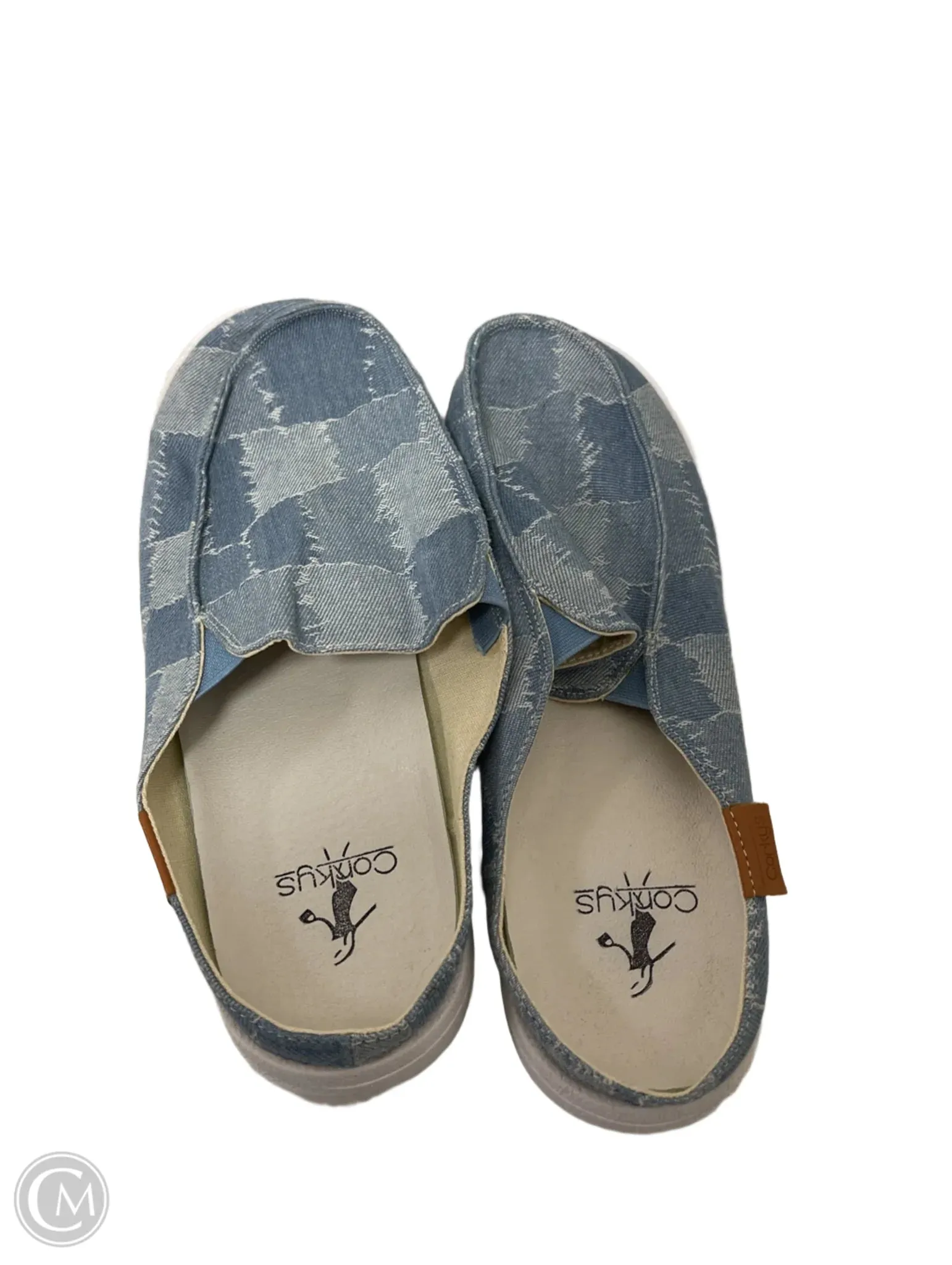 Shoes Flats By Corkys In Blue Denim, Size: 9