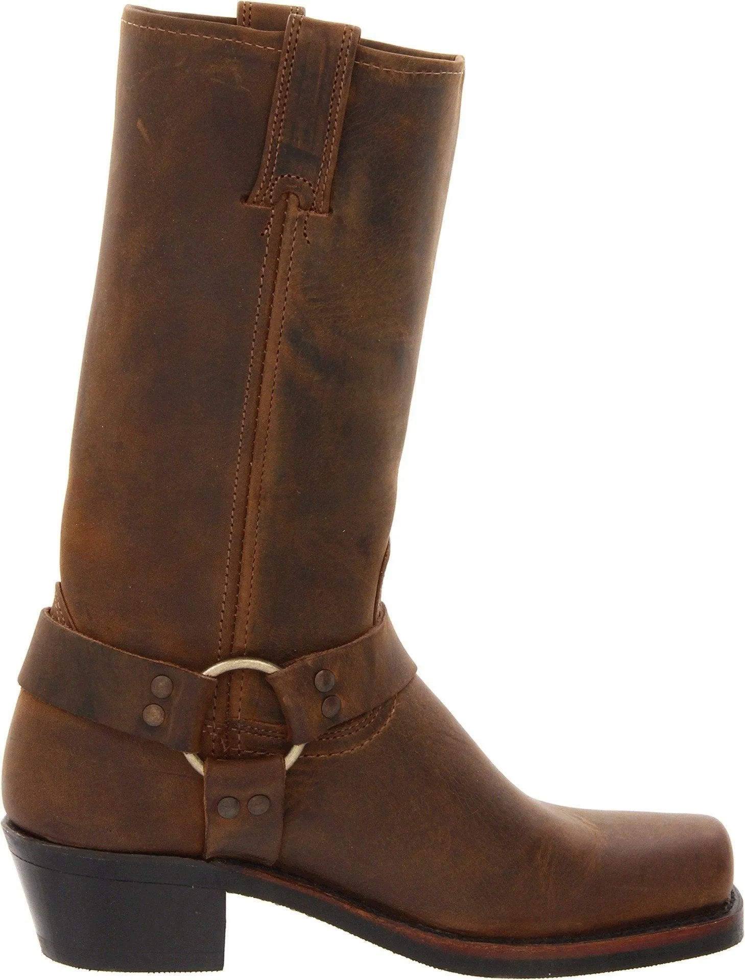 The Frye Company Womens Tan Harness 12R Size 6 Oiled Leather Boots