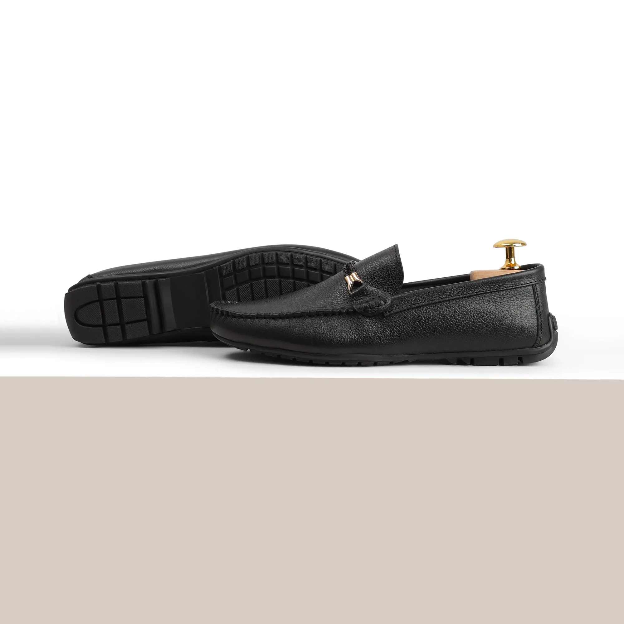Twisted Rope Moccasins - Black