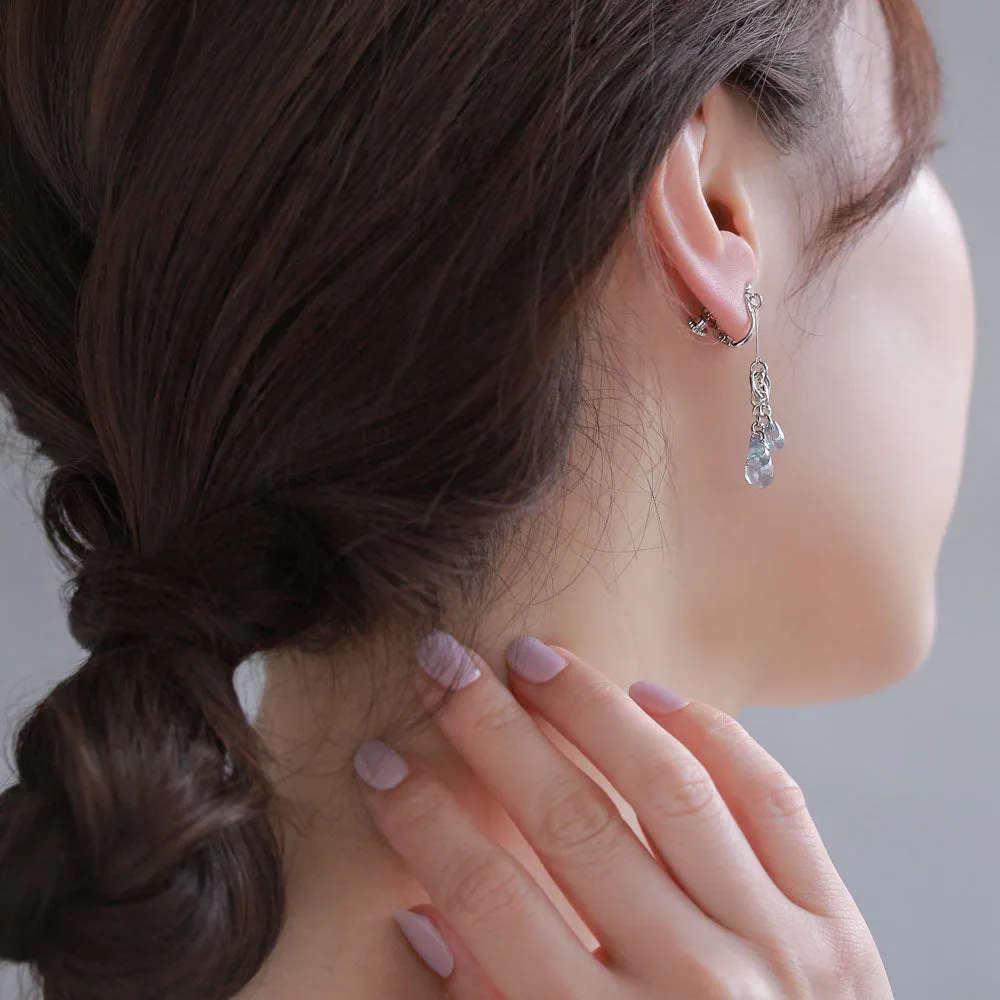 Water Drop Cluster Clip Ons